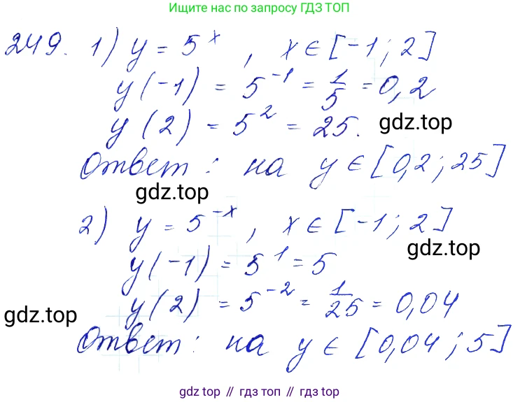 Алгебра, 10-11 класс Учебник, авторы: Алимов Шавкат Арифджанович, Колягин Юрий Михайлович, Ткачева Мария Владимировна, Федорова Надежда Евгеньевна, Шабунин Михаил Иванович, издательство Просвещение, Москва, 2014, страница 87, номер 249, Решение 6