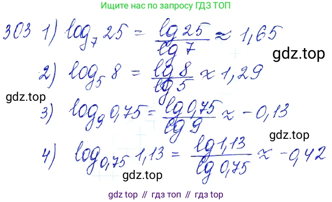 Алгебра, 10-11 класс Учебник, авторы: Алимов Шавкат Арифджанович, Колягин Юрий Михайлович, Ткачева Мария Владимировна, Федорова Надежда Евгеньевна, Шабунин Михаил Иванович, издательство Просвещение, Москва, 2014, страница 99, номер 303, Решение 6