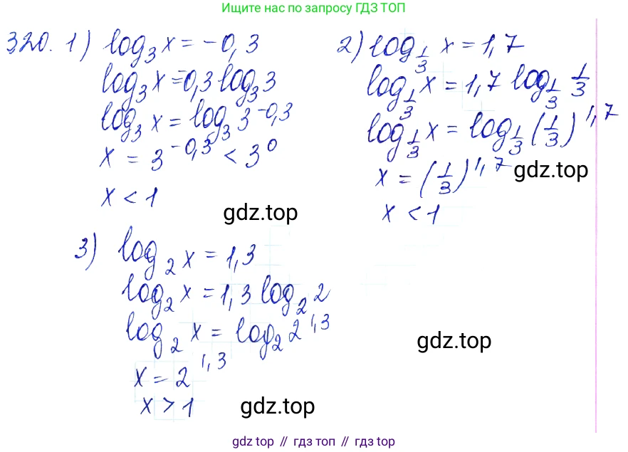 Алгебра, 10-11 класс Учебник, авторы: Алимов Шавкат Арифджанович, Колягин Юрий Михайлович, Ткачева Мария Владимировна, Федорова Надежда Евгеньевна, Шабунин Михаил Иванович, издательство Просвещение, Москва, 2014, страница 103, номер 320, Решение 6