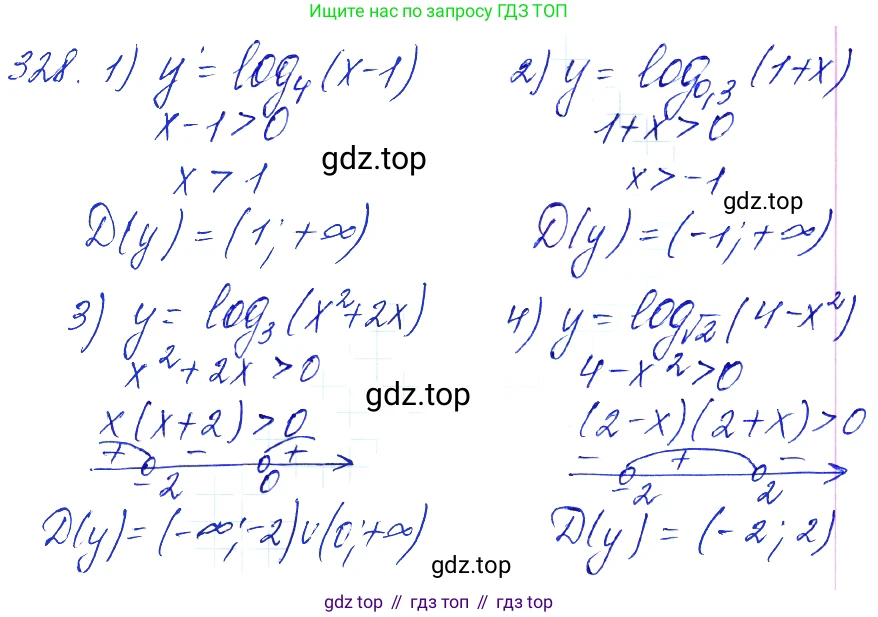Алгебра, 10-11 класс Учебник, авторы: Алимов Шавкат Арифджанович, Колягин Юрий Михайлович, Ткачева Мария Владимировна, Федорова Надежда Евгеньевна, Шабунин Михаил Иванович, издательство Просвещение, Москва, 2014, страница 104, номер 328, Решение 6