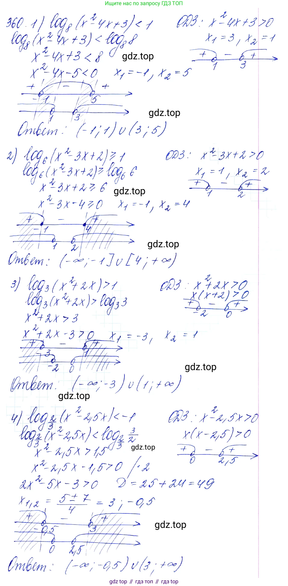 Алгебра, 10-11 класс Учебник, авторы: Алимов Шавкат Арифджанович, Колягин Юрий Михайлович, Ткачева Мария Владимировна, Федорова Надежда Евгеньевна, Шабунин Михаил Иванович, издательство Просвещение, Москва, 2014, страница 112, номер 360, Решение 6