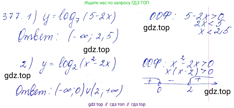 Алгебра, 10-11 класс Учебник, авторы: Алимов Шавкат Арифджанович, Колягин Юрий Михайлович, Ткачева Мария Владимировна, Федорова Надежда Евгеньевна, Шабунин Михаил Иванович, издательство Просвещение, Москва, 2014, страница 113, номер 377, Решение 6