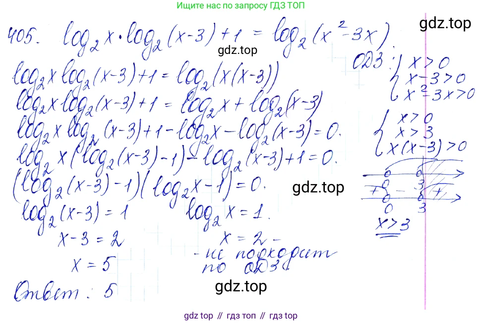 Алгебра, 10-11 класс Учебник, авторы: Алимов Шавкат Арифджанович, Колягин Юрий Михайлович, Ткачева Мария Владимировна, Федорова Надежда Евгеньевна, Шабунин Михаил Иванович, издательство Просвещение, Москва, 2014, страница 116, номер 405, Решение 6