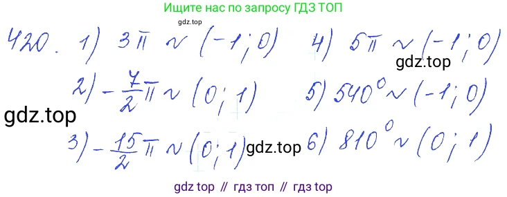 Алгебра, 10-11 класс Учебник, авторы: Алимов Шавкат Арифджанович, Колягин Юрий Михайлович, Ткачева Мария Владимировна, Федорова Надежда Евгеньевна, Шабунин Михаил Иванович, издательство Просвещение, Москва, 2014, страница 125, номер 420, Решение 6