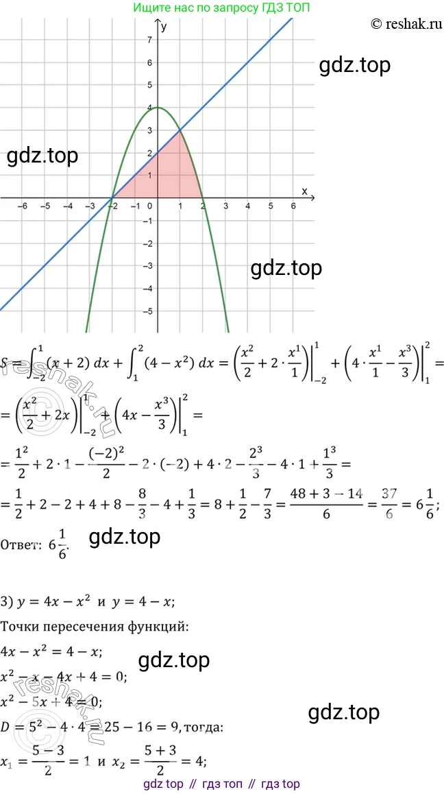 Алгебра, 10-11 класс Учебник, авторы: Алимов Шавкат Арифджанович, Колягин Юрий Михайлович, Ткачева Мария Владимировна, Федорова Надежда Евгеньевна, Шабунин Михаил Иванович, издательство Просвещение, Москва, 2014, страница 308, номер 1014, Решение 7 (продолжение 3)