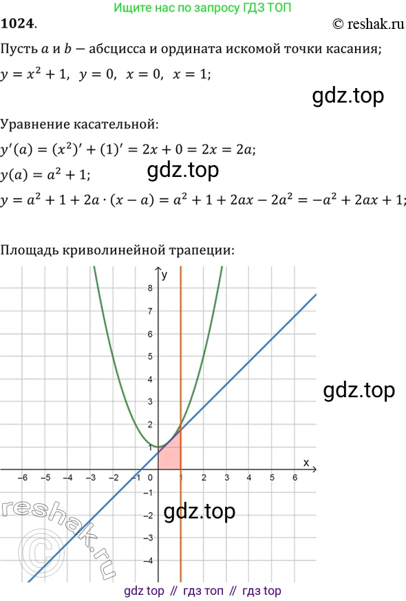 Алгебра, 10-11 класс Учебник, авторы: Алимов Шавкат Арифджанович, Колягин Юрий Михайлович, Ткачева Мария Владимировна, Федорова Надежда Евгеньевна, Шабунин Михаил Иванович, издательство Просвещение, Москва, 2014, страница 309, номер 1024, Решение 7