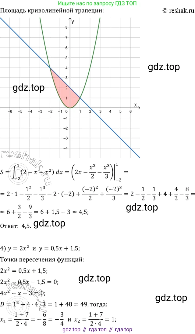 Алгебра, 10-11 класс Учебник, авторы: Алимов Шавкат Арифджанович, Колягин Юрий Михайлович, Ткачева Мария Владимировна, Федорова Надежда Евгеньевна, Шабунин Михаил Иванович, издательство Просвещение, Москва, 2014, страница 315, номер 1035, Решение 7 (продолжение 2)