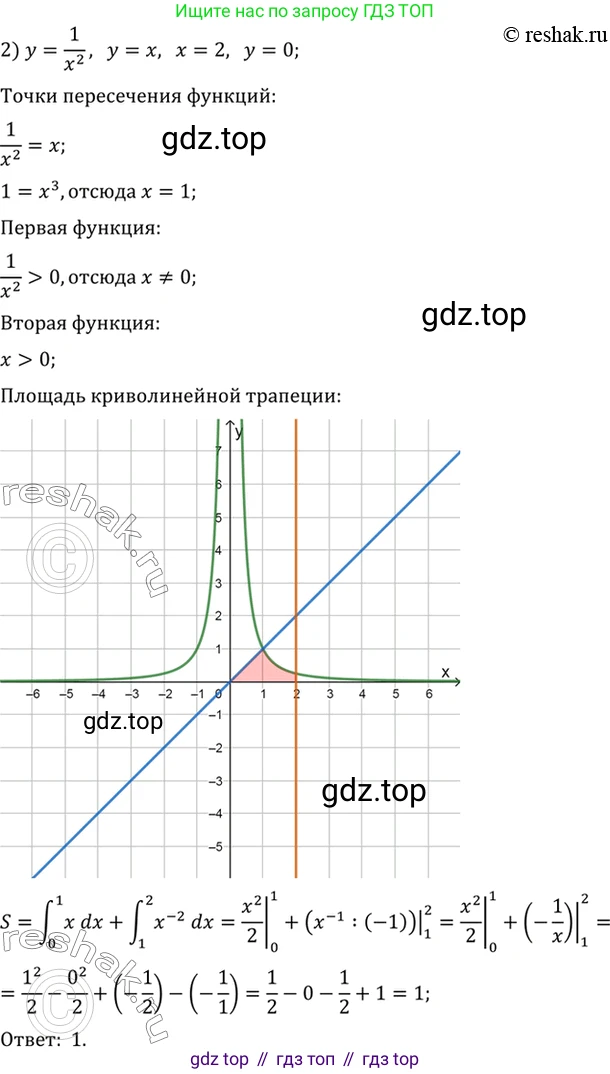 Алгебра, 10-11 класс Учебник, авторы: Алимов Шавкат Арифджанович, Колягин Юрий Михайлович, Ткачева Мария Владимировна, Федорова Надежда Евгеньевна, Шабунин Михаил Иванович, издательство Просвещение, Москва, 2014, страница 316, номер 1038, Решение 7 (продолжение 2)