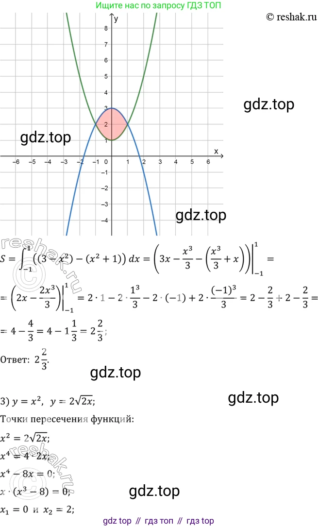 Алгебра, 10-11 класс Учебник, авторы: Алимов Шавкат Арифджанович, Колягин Юрий Михайлович, Ткачева Мария Владимировна, Федорова Надежда Евгеньевна, Шабунин Михаил Иванович, издательство Просвещение, Москва, 2014, страница 316, номер 1039, Решение 7 (продолжение 3)