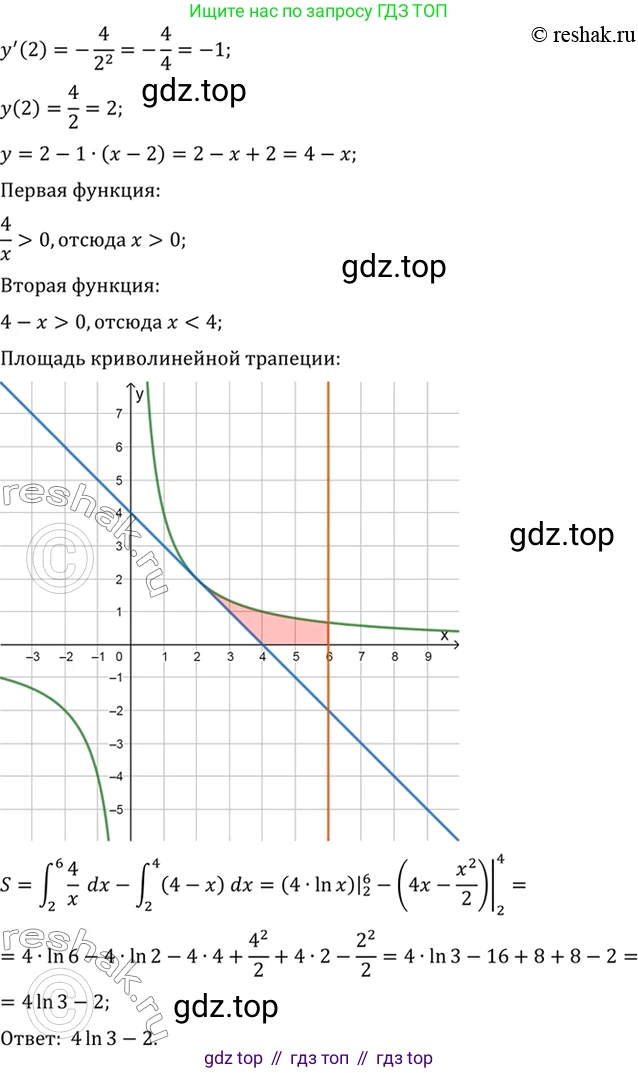 Алгебра, 10-11 класс Учебник, авторы: Алимов Шавкат Арифджанович, Колягин Юрий Михайлович, Ткачева Мария Владимировна, Федорова Надежда Евгеньевна, Шабунин Михаил Иванович, издательство Просвещение, Москва, 2014, страница 316, номер 1040, Решение 7 (продолжение 2)
