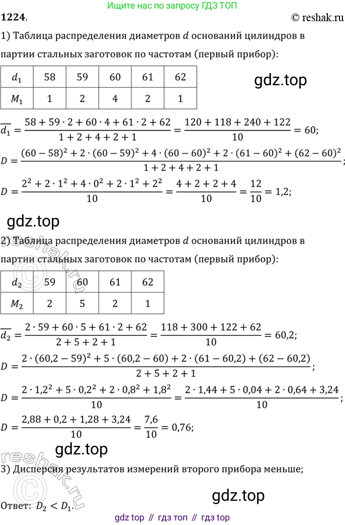 Алгебра, 10-11 класс Учебник, авторы: Алимов Шавкат Арифджанович, Колягин Юрий Михайлович, Ткачева Мария Владимировна, Федорова Надежда Евгеньевна, Шабунин Михаил Иванович, издательство Просвещение, Москва, 2014, страница 385, номер 1224, Решение 7