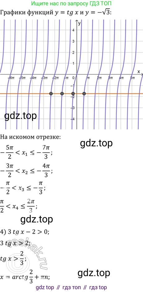 Алгебра, 10-11 класс Учебник, авторы: Алимов Шавкат Арифджанович, Колягин Юрий Михайлович, Ткачева Мария Владимировна, Федорова Надежда Евгеньевна, Шабунин Михаил Иванович, издательство Просвещение, Москва, 2014, страница 414, номер 1417, Решение 7 (продолжение 3)