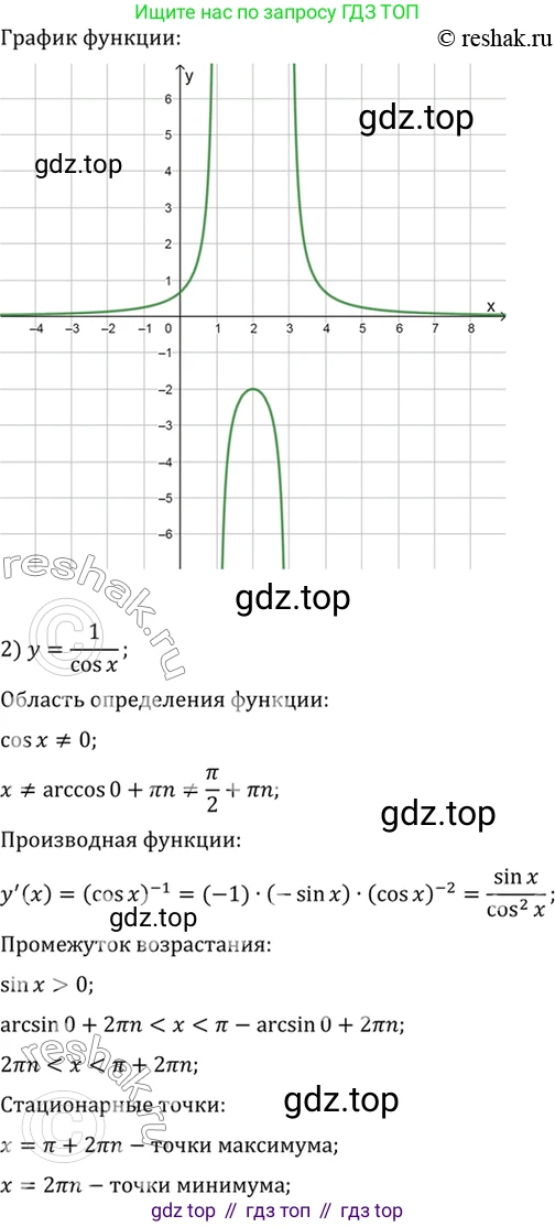Алгебра, 10-11 класс Учебник, авторы: Алимов Шавкат Арифджанович, Колягин Юрий Михайлович, Ткачева Мария Владимировна, Федорова Надежда Евгеньевна, Шабунин Михаил Иванович, издательство Просвещение, Москва, 2014, страница 428, номер 1581, Решение 7 (продолжение 2)