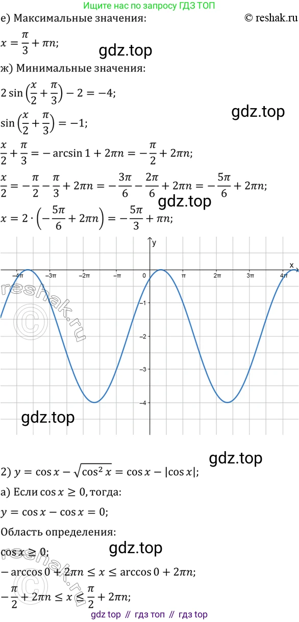 Алгебра, 10-11 класс Учебник, авторы: Алимов Шавкат Арифджанович, Колягин Юрий Михайлович, Ткачева Мария Владимировна, Федорова Надежда Евгеньевна, Шабунин Михаил Иванович, издательство Просвещение, Москва, 2014, страница 228, номер 773, Решение 7 (продолжение 2)