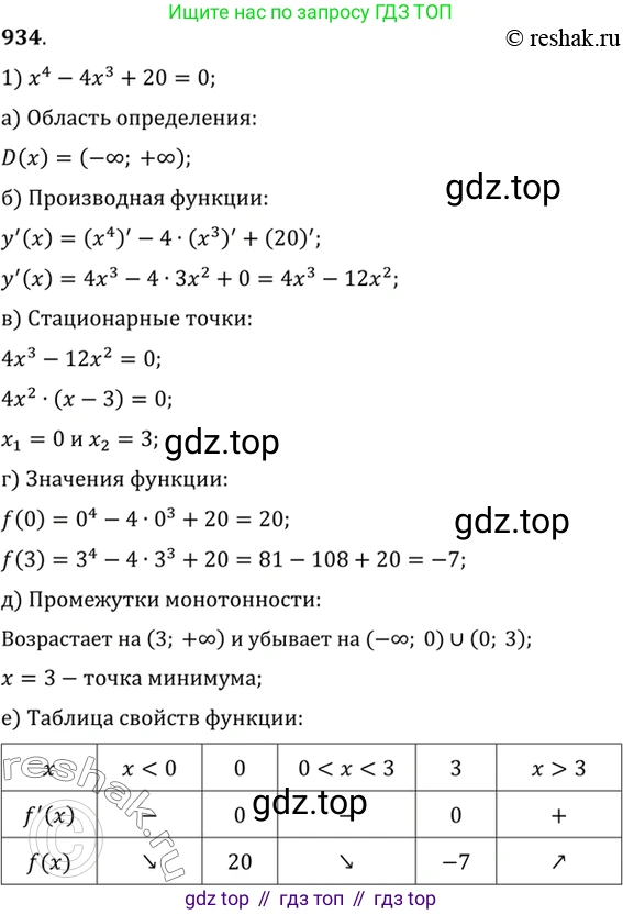 Алгебра, 10-11 класс Учебник, авторы: Алимов Шавкат Арифджанович, Колягин Юрий Михайлович, Ткачева Мария Владимировна, Федорова Надежда Евгеньевна, Шабунин Михаил Иванович, издательство Просвещение, Москва, 2014, страница 276, номер 934, Решение 7