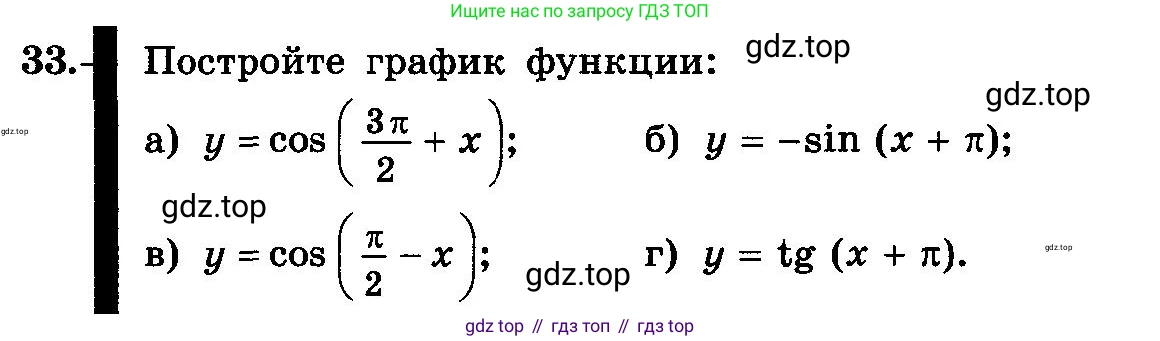 ГДЗ Алгебра, 10-11 класс Учебник, авторы: Колмогоров Андрей Николаевич, Абрамов Александр Михайлович, Дудницын Юрий Павлович, издательство Просвещение, Москва, 2008, зелёного цвета, страница 20, номер 33, Условие