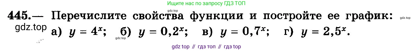 ГДЗ Алгебра, 10-11 класс Учебник, авторы: Колмогоров Андрей Николаевич, Абрамов Александр Михайлович, Дудницын Юрий Павлович, издательство Просвещение, Москва, 2008, зелёного цвета, страница 227, номер 445, Условие