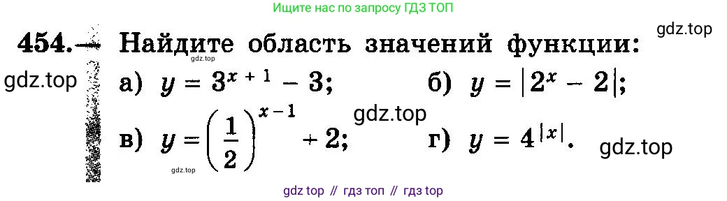 ГДЗ Алгебра, 10-11 класс Учебник, авторы: Колмогоров Андрей Николаевич, Абрамов Александр Михайлович, Дудницын Юрий Павлович, издательство Просвещение, Москва, 2008, зелёного цвета, страница 228, номер 454, Условие