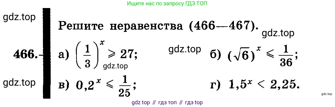 ГДЗ Алгебра, 10-11 класс Учебник, авторы: Колмогоров Андрей Николаевич, Абрамов Александр Михайлович, Дудницын Юрий Павлович, издательство Просвещение, Москва, 2008, зелёного цвета, страница 231, номер 466, Условие