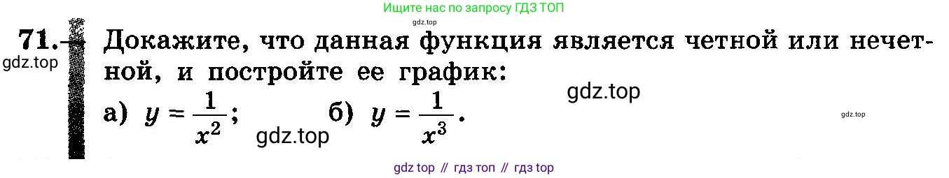 ГДЗ Алгебра, 10-11 класс Учебник, авторы: Колмогоров Андрей Николаевич, Абрамов Александр Михайлович, Дудницын Юрий Павлович, издательство Просвещение, Москва, 2008, зелёного цвета, страница 39, номер 71, Условие