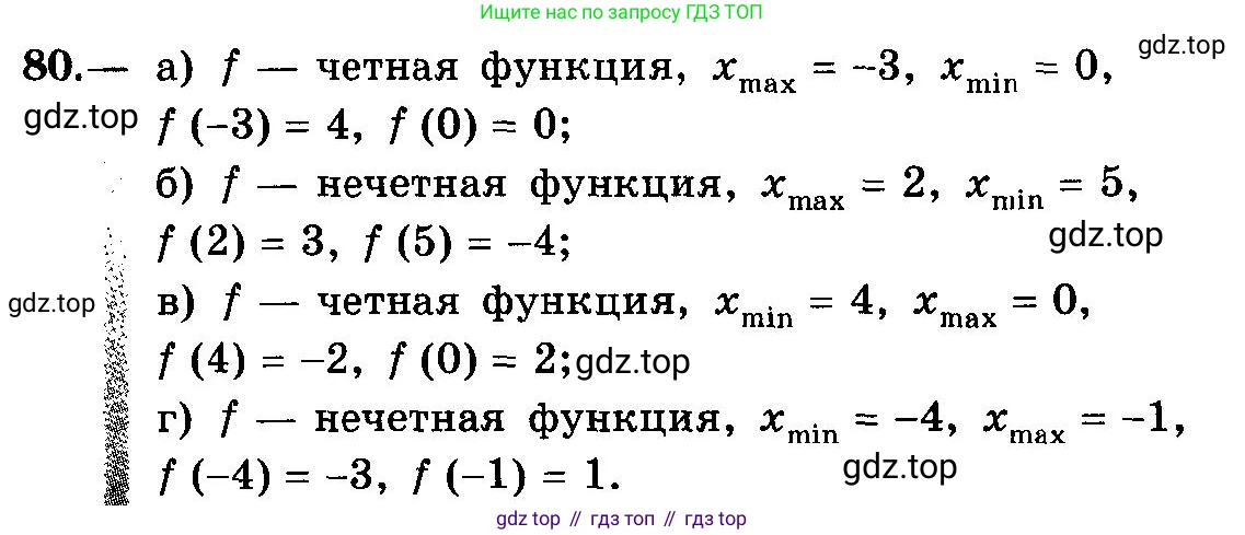 ГДЗ Алгебра, 10-11 класс Учебник, авторы: Колмогоров Андрей Николаевич, Абрамов Александр Михайлович, Дудницын Юрий Павлович, издательство Просвещение, Москва, 2008, зелёного цвета, страница 47, номер 80, Условие