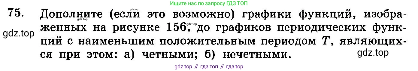 ГДЗ Алгебра, 10-11 класс Учебник, авторы: Колмогоров Андрей Николаевич, Абрамов Александр Михайлович, Дудницын Юрий Павлович, издательство Просвещение, Москва, 2008, зелёного цвета, страница 322, номер 75, Условие