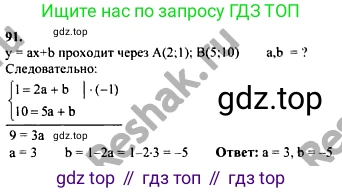 ГДЗ Алгебра, 10-11 класс Учебник, авторы: Колмогоров Андрей Николаевич, Абрамов Александр Михайлович, Дудницын Юрий Павлович, издательство Просвещение, Москва, 2008, зелёного цвета, страница 290, номер 91, Решение 1