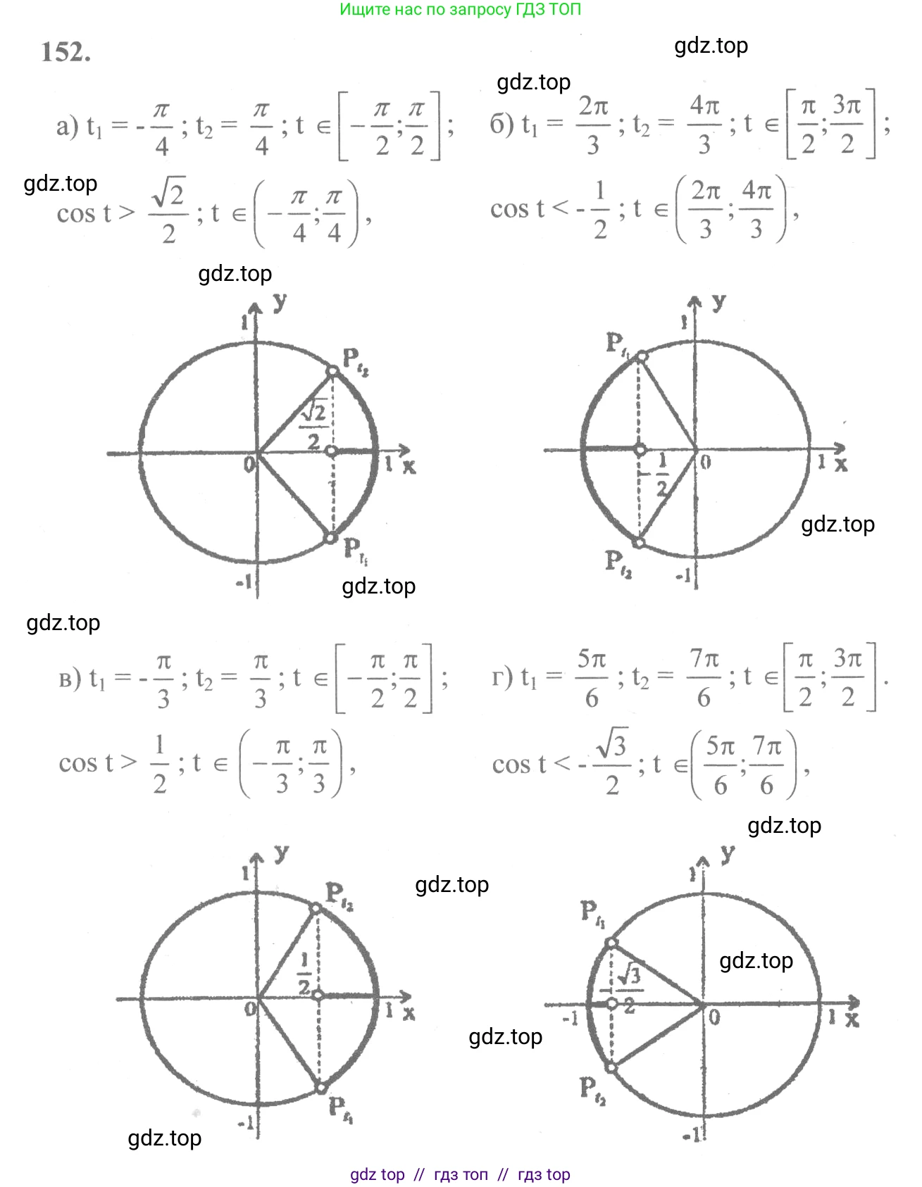 Алгебра, 10-11 класс Учебник, авторы: Колмогоров Андрей Николаевич, Абрамов Александр Михайлович, Дудницын Юрий Павлович, издательство Просвещение, Москва, 2008, зелёного цвета, страница 79, номер 152, Решение 2