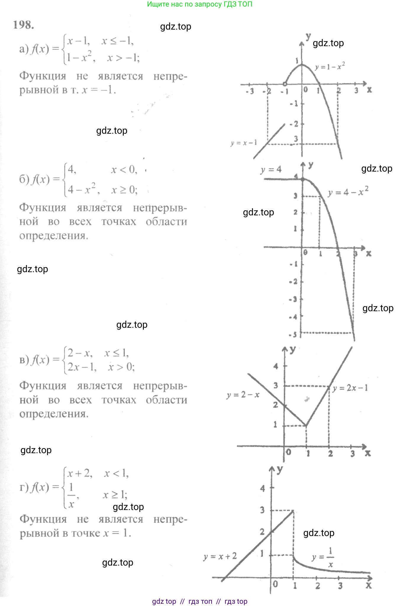 Алгебра, 10-11 класс Учебник, авторы: Колмогоров Андрей Николаевич, Абрамов Александр Михайлович, Дудницын Юрий Павлович, издательство Просвещение, Москва, 2008, зелёного цвета, страница 111, номер 198, Решение 2