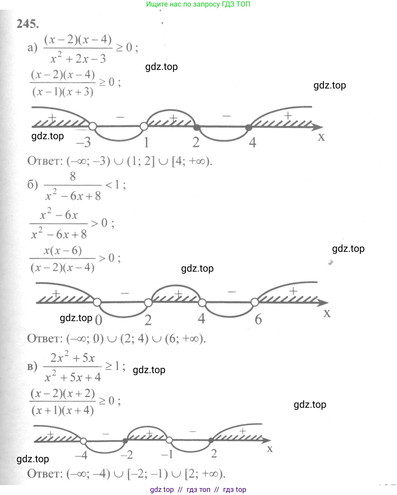 Алгебра, 10-11 класс Учебник, авторы: Колмогоров Андрей Николаевич, Абрамов Александр Михайлович, Дудницын Юрий Павлович, издательство Просвещение, Москва, 2008, зелёного цвета, страница 128, номер 245, Решение 2