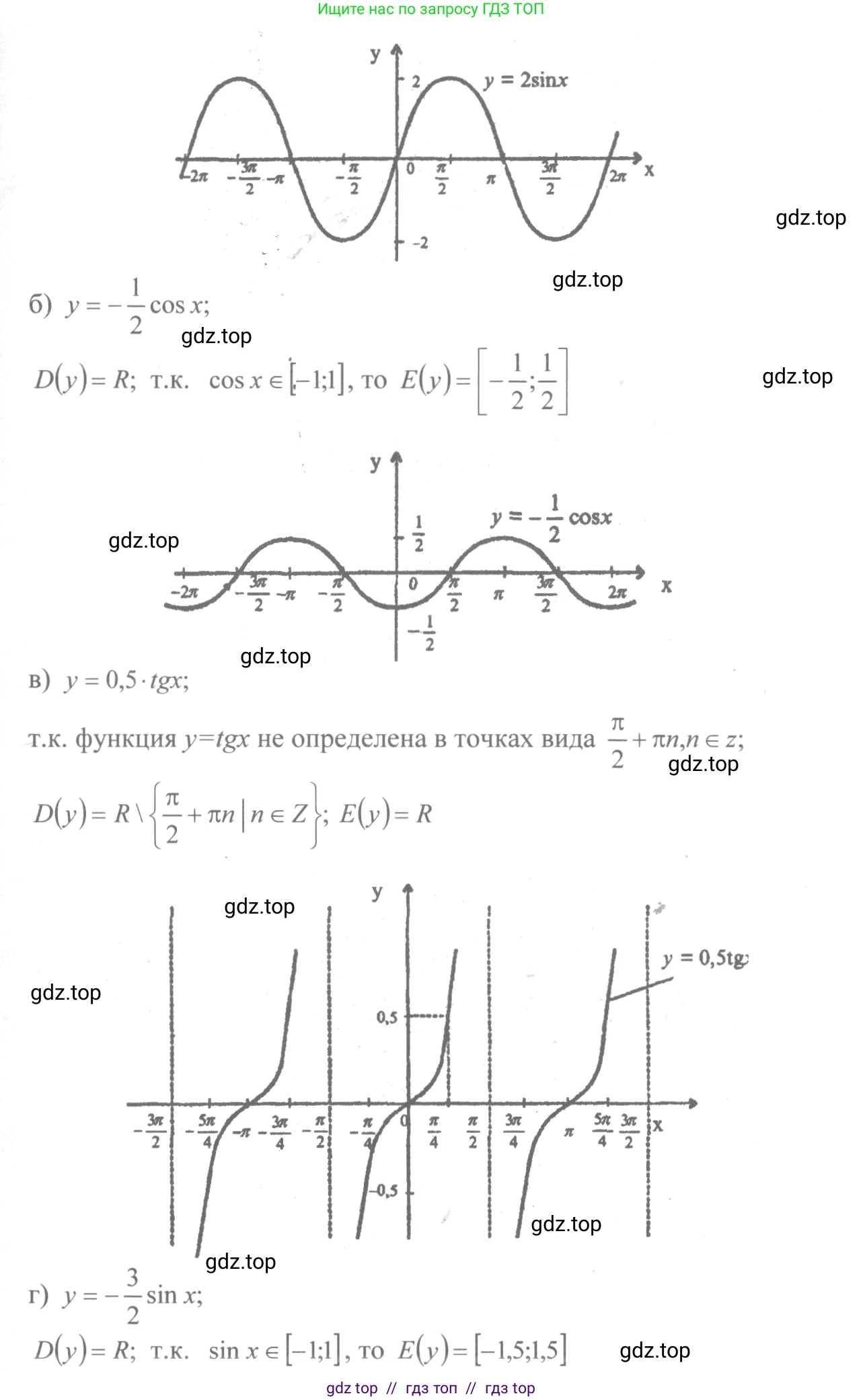 Алгебра, 10-11 класс Учебник, авторы: Колмогоров Андрей Николаевич, Абрамов Александр Михайлович, Дудницын Юрий Павлович, издательство Просвещение, Москва, 2008, зелёного цвета, страница 21, номер 37, Решение 2 (продолжение 2)