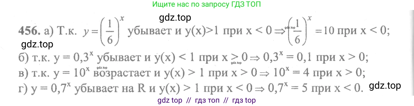 Алгебра, 10-11 класс Учебник, авторы: Колмогоров Андрей Николаевич, Абрамов Александр Михайлович, Дудницын Юрий Павлович, издательство Просвещение, Москва, 2008, зелёного цвета, страница 228, номер 456, Решение 2