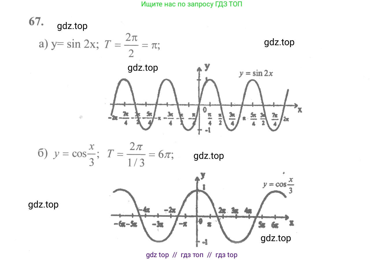 Алгебра, 10-11 класс Учебник, авторы: Колмогоров Андрей Николаевич, Абрамов Александр Михайлович, Дудницын Юрий Павлович, издательство Просвещение, Москва, 2008, зелёного цвета, страница 39, номер 67, Решение 2