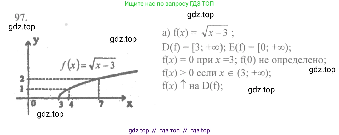 Алгебра, 10-11 класс Учебник, авторы: Колмогоров Андрей Николаевич, Абрамов Александр Михайлович, Дудницын Юрий Павлович, издательство Просвещение, Москва, 2008, зелёного цвета, страница 54, номер 97, Решение 2