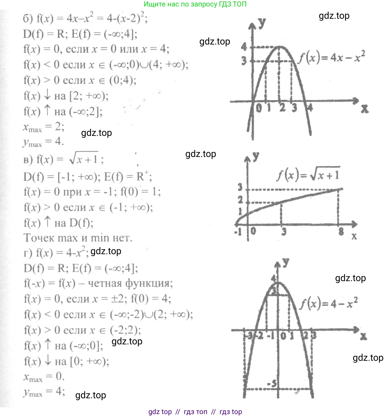 Алгебра, 10-11 класс Учебник, авторы: Колмогоров Андрей Николаевич, Абрамов Александр Михайлович, Дудницын Юрий Павлович, издательство Просвещение, Москва, 2008, зелёного цвета, страница 54, номер 97, Решение 2 (продолжение 2)