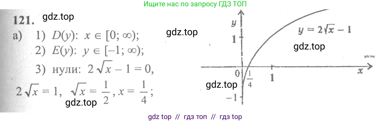 Алгебра, 10-11 класс Учебник, авторы: Колмогоров Андрей Николаевич, Абрамов Александр Михайлович, Дудницын Юрий Павлович, издательство Просвещение, Москва, 2008, зелёного цвета, страница 294, номер 121, Решение 2