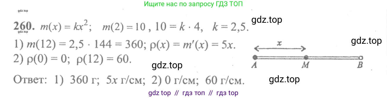 Алгебра, 10-11 класс Учебник, авторы: Колмогоров Андрей Николаевич, Абрамов Александр Михайлович, Дудницын Юрий Павлович, издательство Просвещение, Москва, 2008, зелёного цвета, страница 311, номер 260, Решение 2