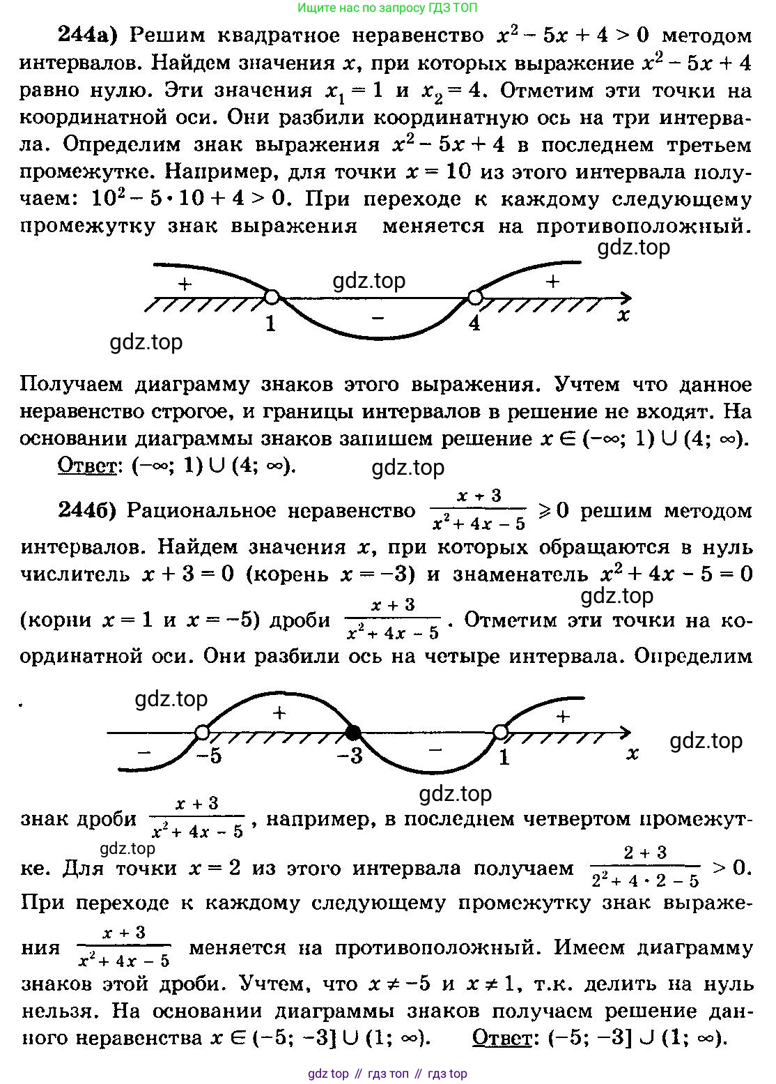 ГДЗ Алгебра, 10-11 класс Учебник, авторы: Колмогоров Андрей Николаевич, Абрамов Александр Михайлович, Дудницын Юрий Павлович, издательство Просвещение, Москва, 2008, зелёного цвета, страница 128, номер 244, Решение 3