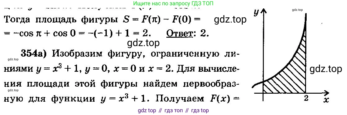 ГДЗ Алгебра, 10-11 класс Учебник, авторы: Колмогоров Андрей Николаевич, Абрамов Александр Михайлович, Дудницын Юрий Павлович, издательство Просвещение, Москва, 2008, зелёного цвета, страница 188, номер 354, Решение 3