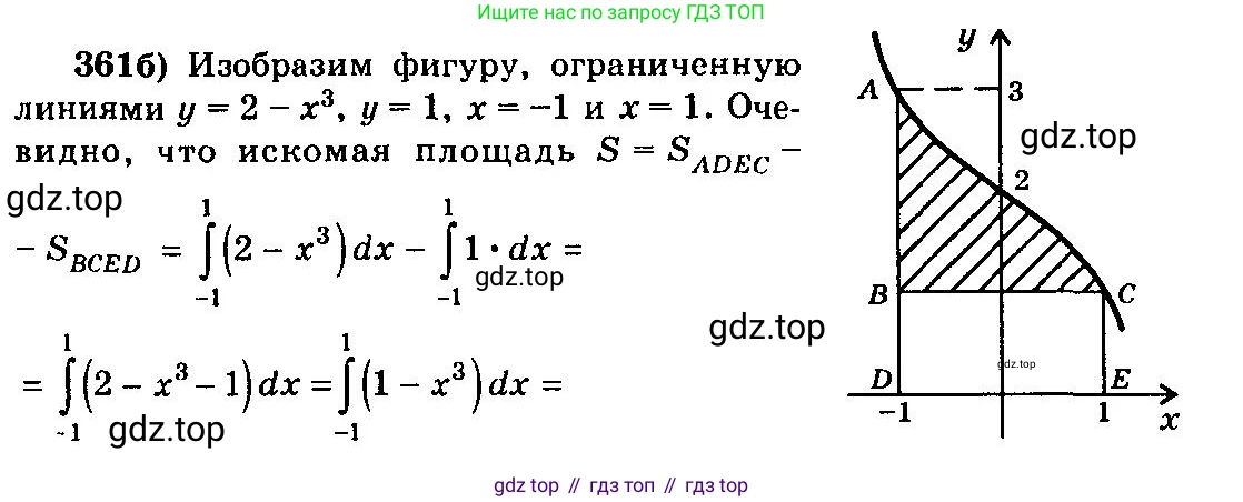 ГДЗ Алгебра, 10-11 класс Учебник, авторы: Колмогоров Андрей Николаевич, Абрамов Александр Михайлович, Дудницын Юрий Павлович, издательство Просвещение, Москва, 2008, зелёного цвета, страница 192, номер 361, Решение 3