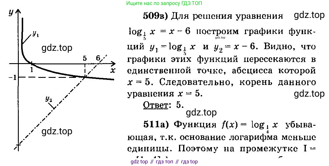 ГДЗ Алгебра, 10-11 класс Учебник, авторы: Колмогоров Андрей Николаевич, Абрамов Александр Михайлович, Дудницын Юрий Павлович, издательство Просвещение, Москва, 2008, зелёного цвета, страница 242, номер 509, Решение 3 (продолжение 2)