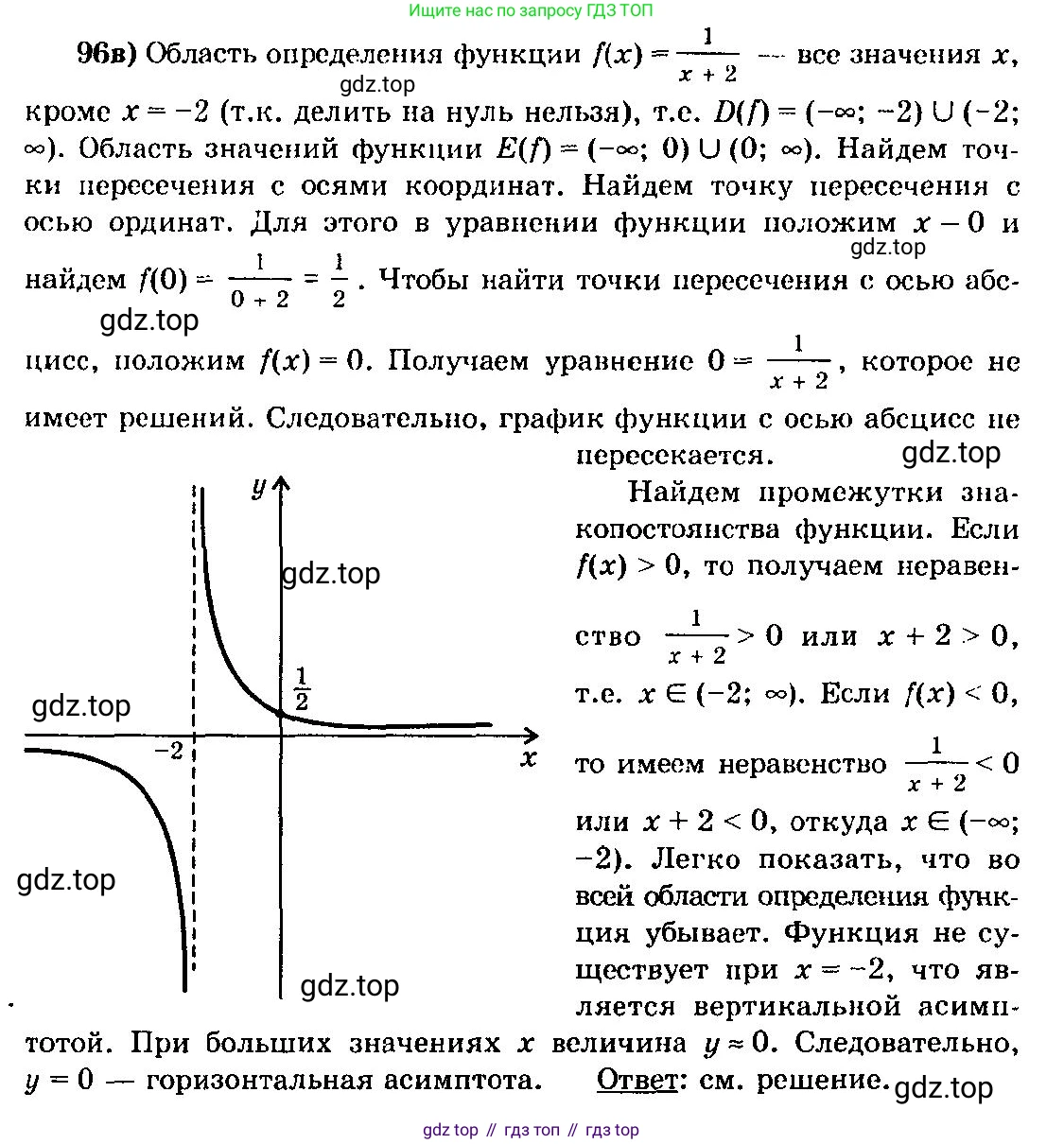 ГДЗ Алгебра, 10-11 класс Учебник, авторы: Колмогоров Андрей Николаевич, Абрамов Александр Михайлович, Дудницын Юрий Павлович, издательство Просвещение, Москва, 2008, зелёного цвета, страница 54, номер 96, Решение 3