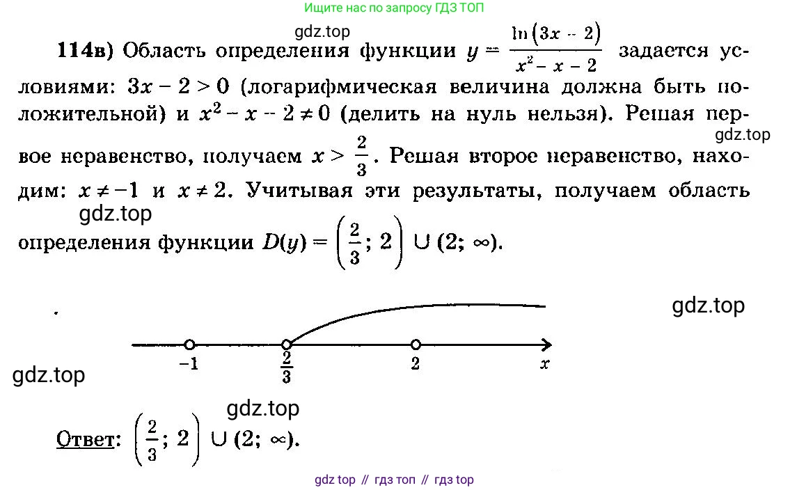 ГДЗ Алгебра, 10-11 класс Учебник, авторы: Колмогоров Андрей Николаевич, Абрамов Александр Михайлович, Дудницын Юрий Павлович, издательство Просвещение, Москва, 2008, зелёного цвета, страница 293, номер 114, Решение 3
