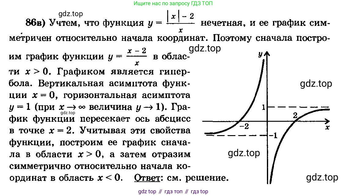 ГДЗ Алгебра, 10-11 класс Учебник, авторы: Колмогоров Андрей Николаевич, Абрамов Александр Михайлович, Дудницын Юрий Павлович, издательство Просвещение, Москва, 2008, зелёного цвета, страница 289, номер 86, Решение 3