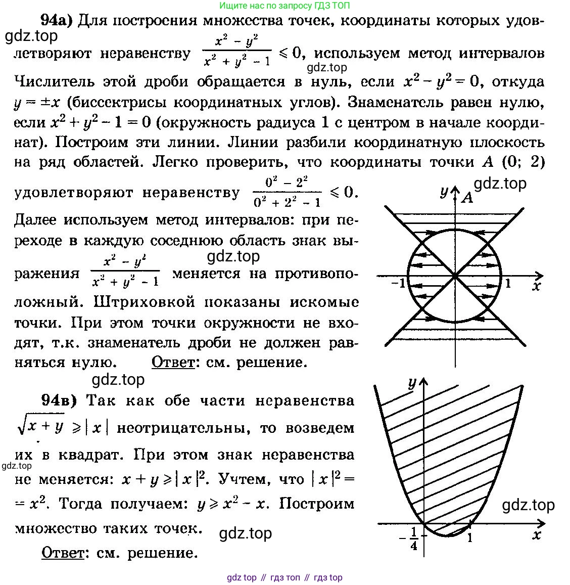 ГДЗ Алгебра, 10-11 класс Учебник, авторы: Колмогоров Андрей Николаевич, Абрамов Александр Михайлович, Дудницын Юрий Павлович, издательство Просвещение, Москва, 2008, зелёного цвета, страница 324, номер 94, Решение 3