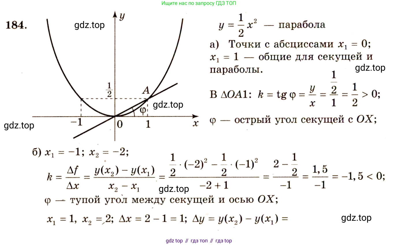 ГДЗ Алгебра, 10-11 класс Учебник, авторы: Колмогоров Андрей Николаевич, Абрамов Александр Михайлович, Дудницын Юрий Павлович, издательство Просвещение, Москва, 2008, зелёного цвета, страница 100, номер 184, Решение 4