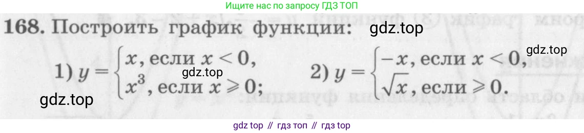 ГДЗ Алгебра, 10 класс Учебник, авторы: Колягин Юрий Михайлович, Ткачева Мария Владимировна, Федорова Надежда Евгеньевна, Шабунин Михаил Иванович, издательство Просвещение, Москва, 2014, голубого цвета, страница 56, номер 168, Условие