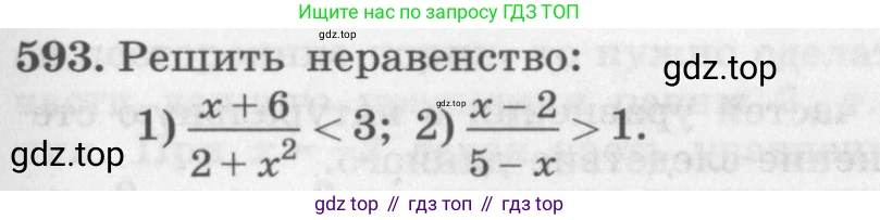 ГДЗ Алгебра, 10 класс Учебник, авторы: Колягин Юрий Михайлович, Ткачева Мария Владимировна, Федорова Надежда Евгеньевна, Шабунин Михаил Иванович, издательство Просвещение, Москва, 2014, голубого цвета, страница 201, номер 593, Условие
