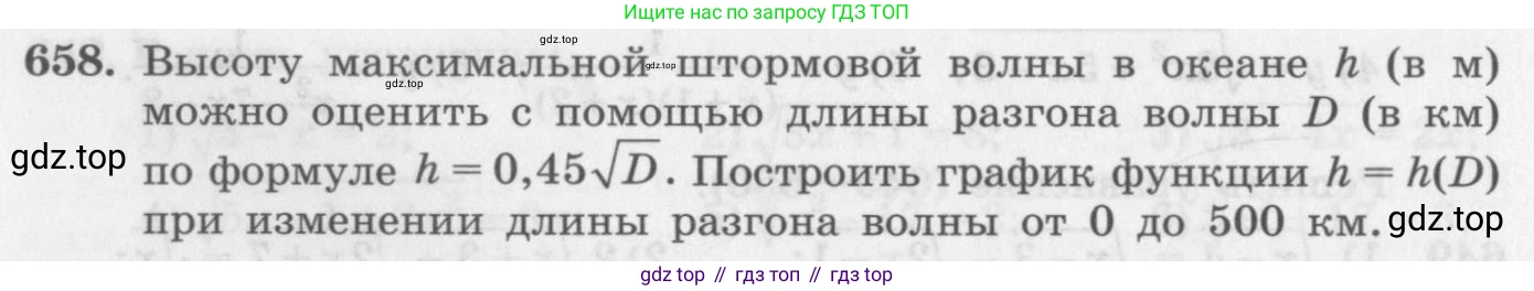 ГДЗ Алгебра, 10 класс Учебник, авторы: Колягин Юрий Михайлович, Ткачева Мария Владимировна, Федорова Надежда Евгеньевна, Шабунин Михаил Иванович, издательство Просвещение, Москва, 2014, голубого цвета, страница 216, номер 658, Условие