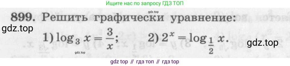 ГДЗ Алгебра, 10 класс Учебник, авторы: Колягин Юрий Михайлович, Ткачева Мария Владимировна, Федорова Надежда Евгеньевна, Шабунин Михаил Иванович, издательство Просвещение, Москва, 2014, голубого цвета, страница 266, номер 899, Условие